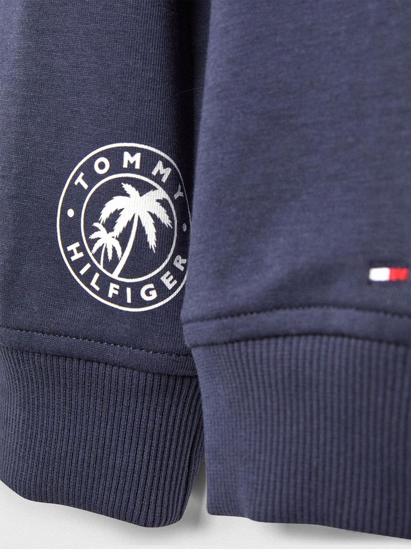 Lány Tommy Hilfiger Multi Logo Pulóverek Kék | HU 1889LIS